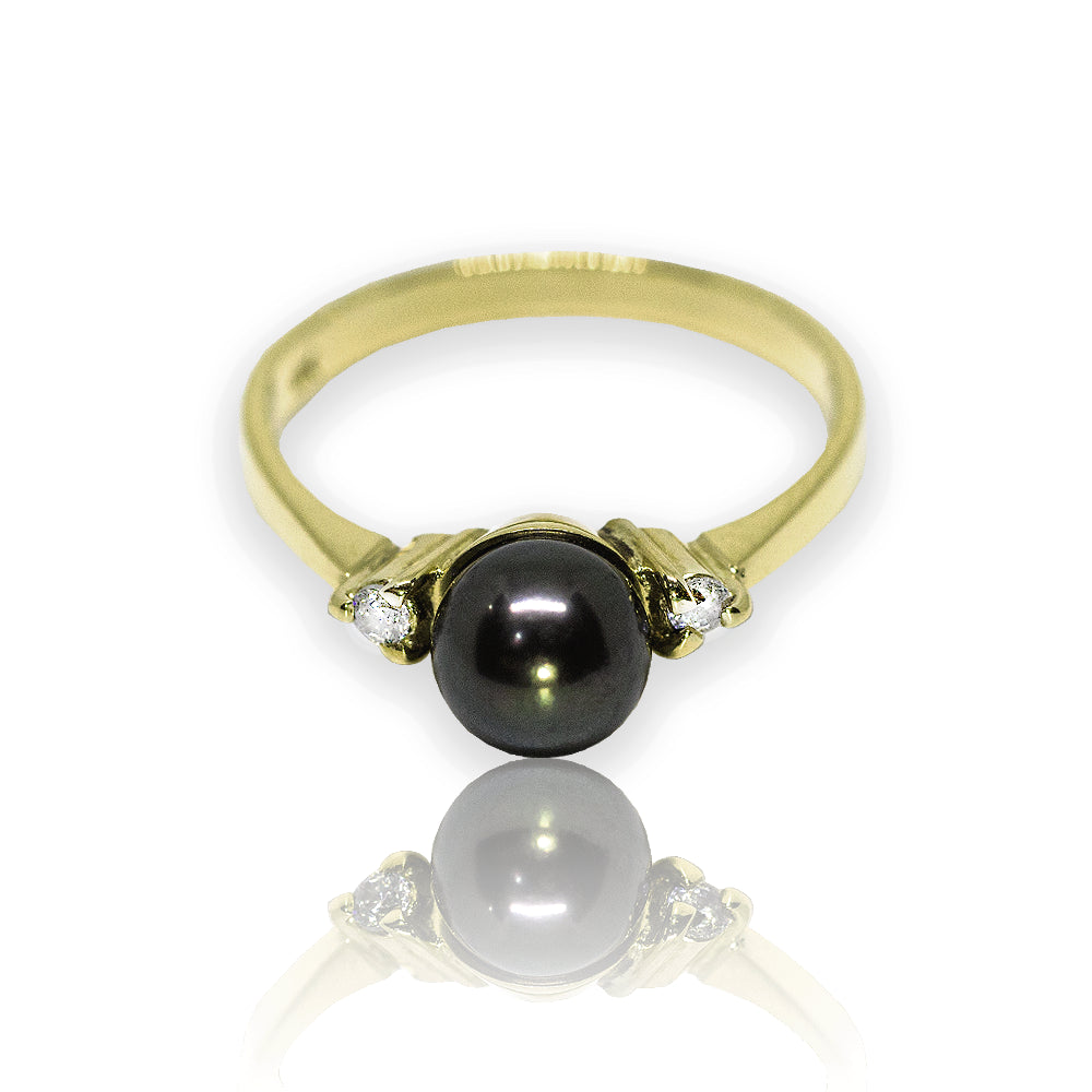 Anillo de oro con perla cultivada precio sale