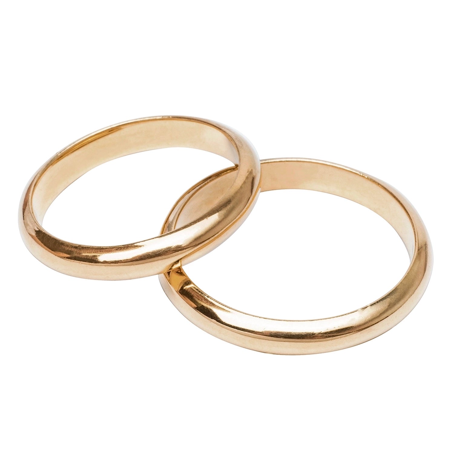 Argollas De Matrimonio 3 5 Mm Modelo Ingl s De Oro Rosado