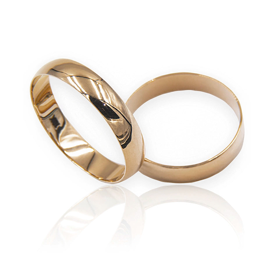 Argollas de matrimonio media caña sale